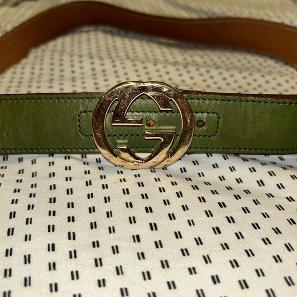 Green Gucci belt - Picture 4 of 6